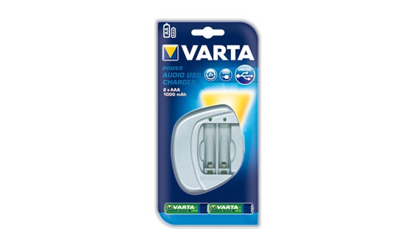 Chargeur VARTA Power Audio USB + 2xAAA (1000mAh)