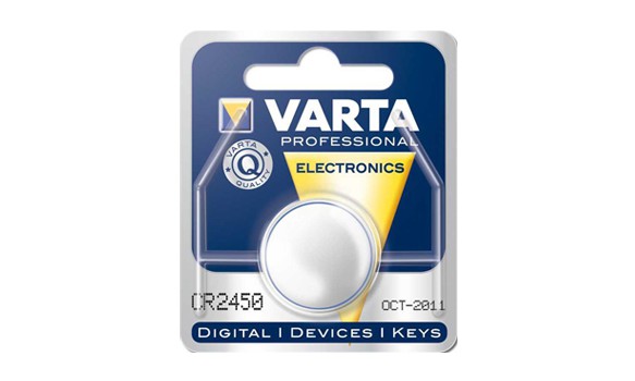 Pile bouton Lithium CR2450 VARTA