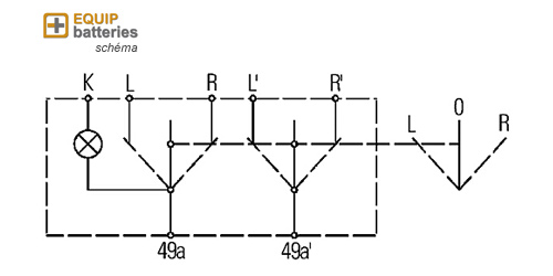 schéma interrupteur clignotant tracteur