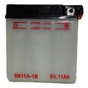 Batterie moto 6N11A-1B 6V / 11Ah 