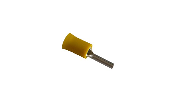 Cosse électrique Pointe 14.5mm jaune en sachet de 5
